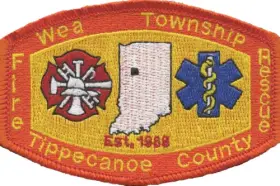Wea Township Community Fire Department Patch